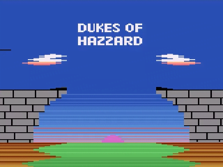 Dukes of Hazzard title screen for Atari 2600